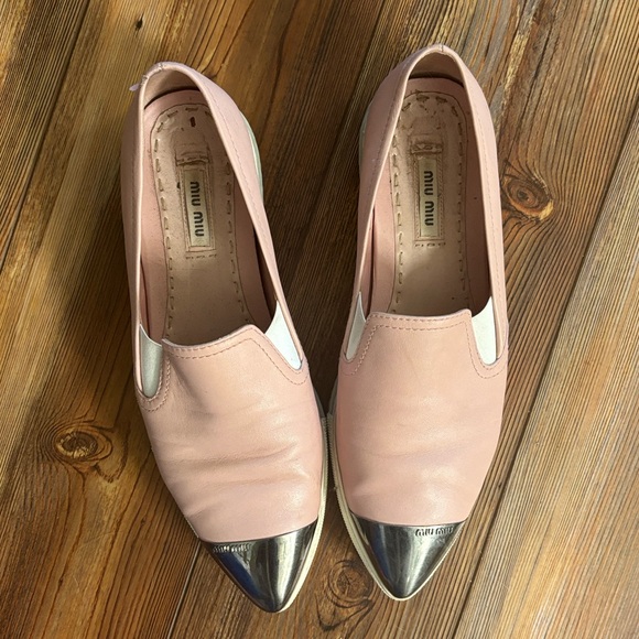 Miu Miu Skate Sneakers Sz 8.5 - Picture 1 of 11